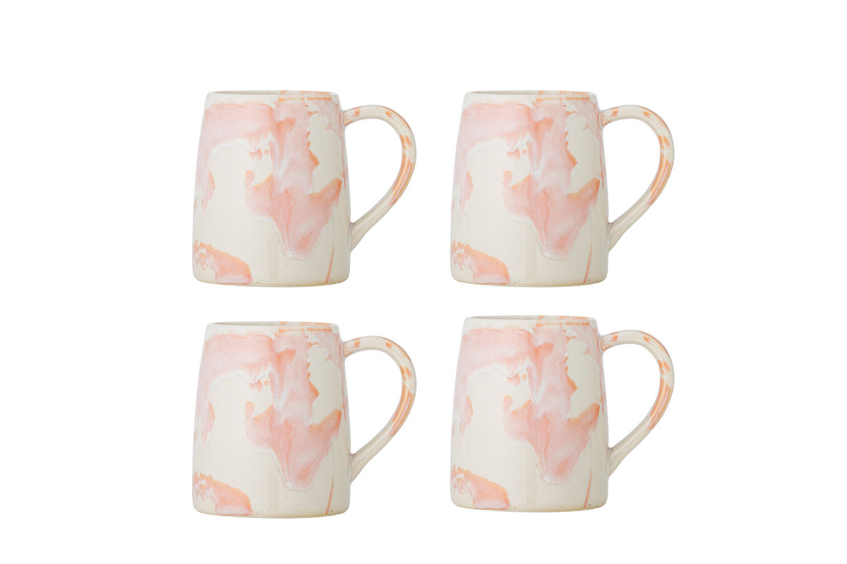 Jana Mug Set – Stoneware with Reactive Glaze (Set of 4)