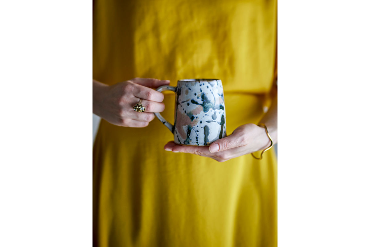 Jana Mug Set – Stoneware with Reactive Glaze (Set of 4)