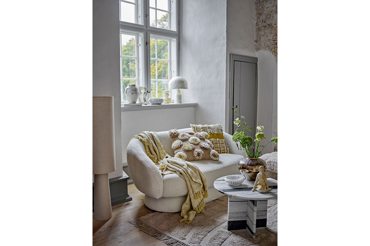 Table basse Alvaro – Marbre sculptural en blanc et noir