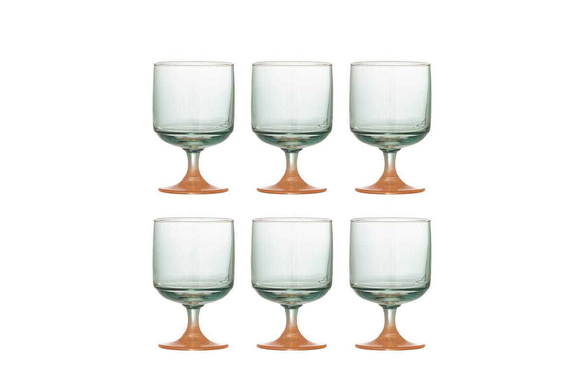 Verres à boire Freedom – forme arrondie douce avec verre légèrement teinté (lot de 6)
