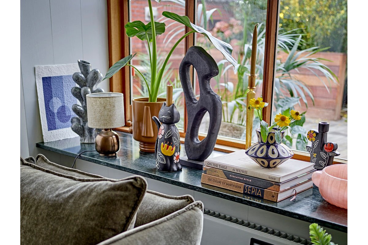 Lampe de table Aurea – grès en bronze, objet de design élégant