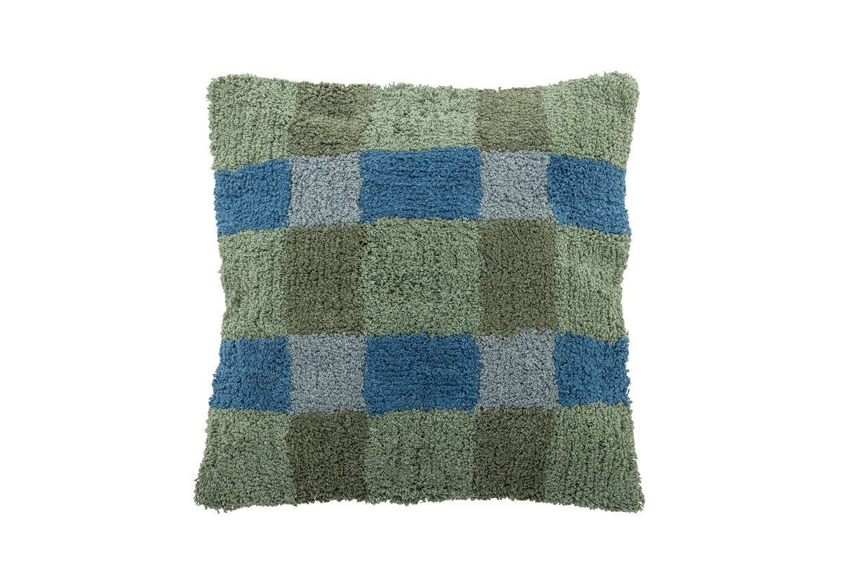 Decorative Cushion Livara – Tufted Texture with Checkered Pattern