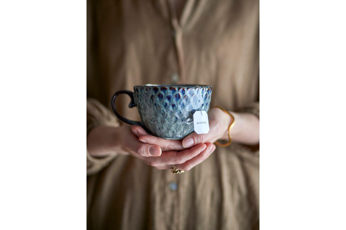 Lela Cup Set – Gray, made of Stoneware (Set of 4)