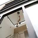 Pendant light Elaris – 7 staggered lights in the metal color combination Gold,Copper and Chrome