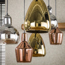 Pendant light "Arvella – 6 lights in Gold, Copper and Chrome in different shapes