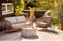 Garden Side Table Avenlya - solid stone look