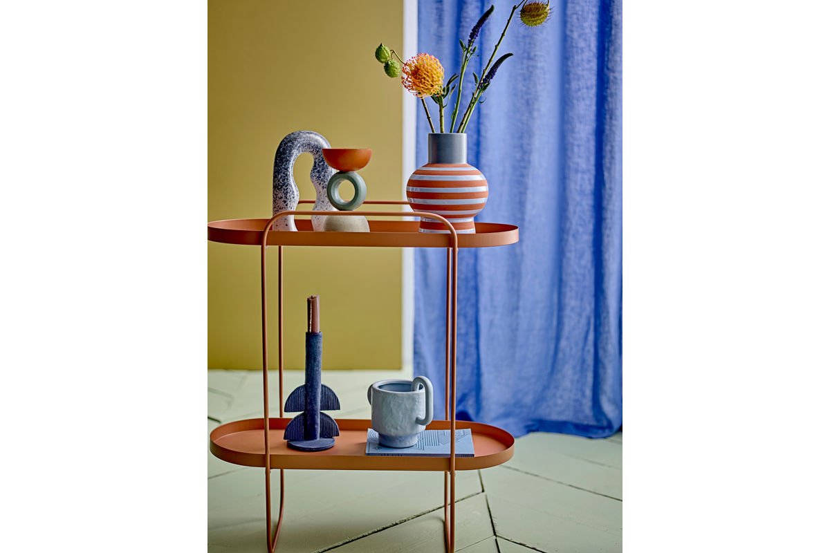 Vase Mara - Orange, made of stoneware