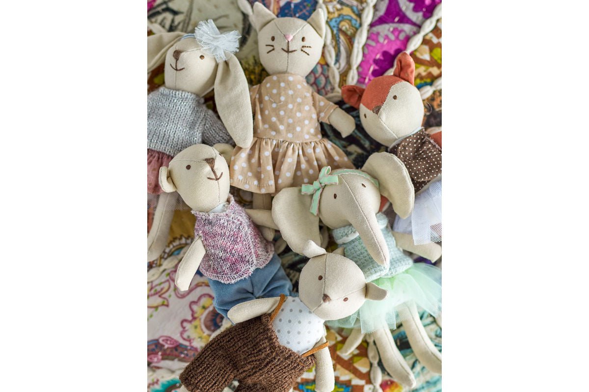 Kuscheldeieren Arlinda - Fuchs & Maus fir Kanner