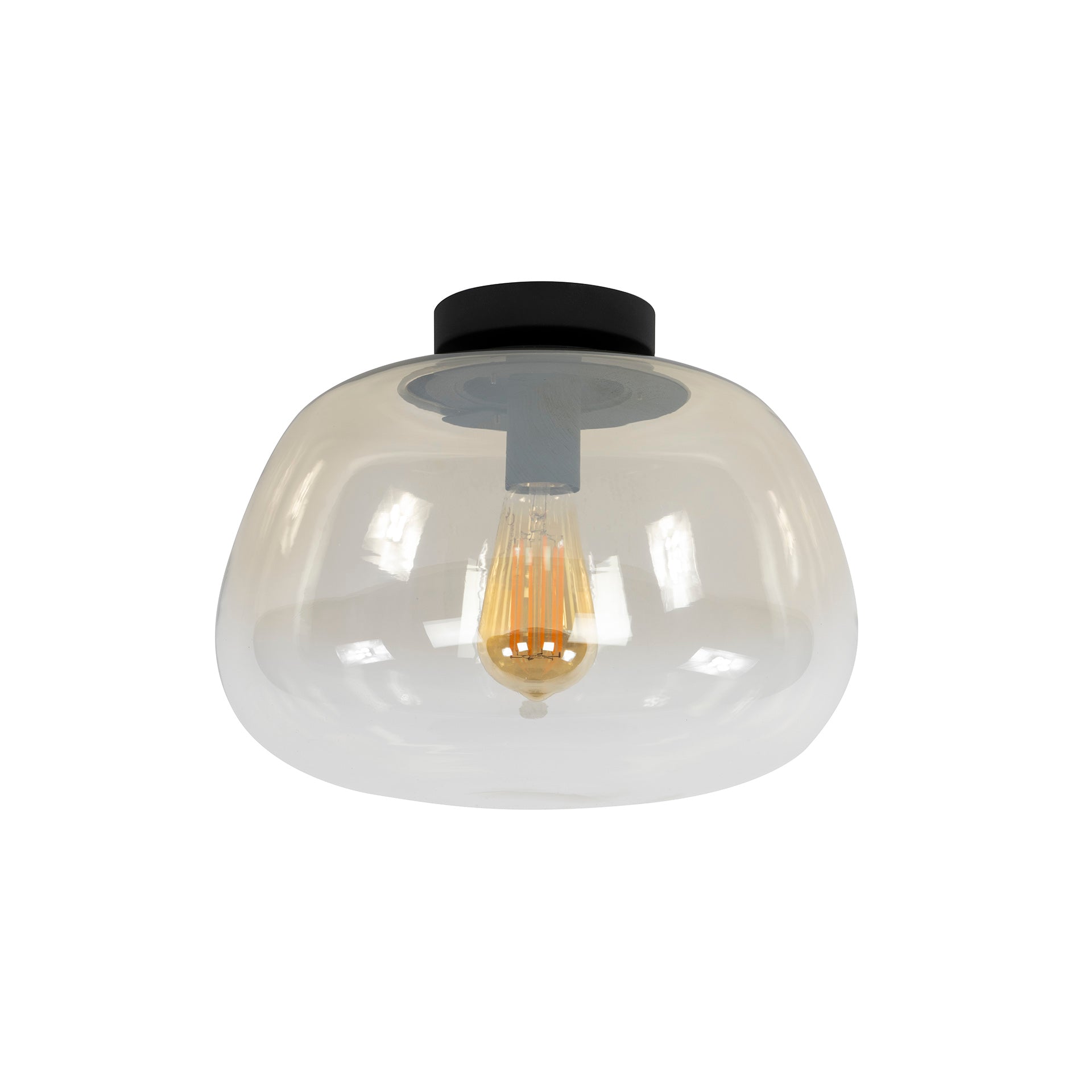 Ceiling light "Lunara" – Glass lamp with tinted shade
