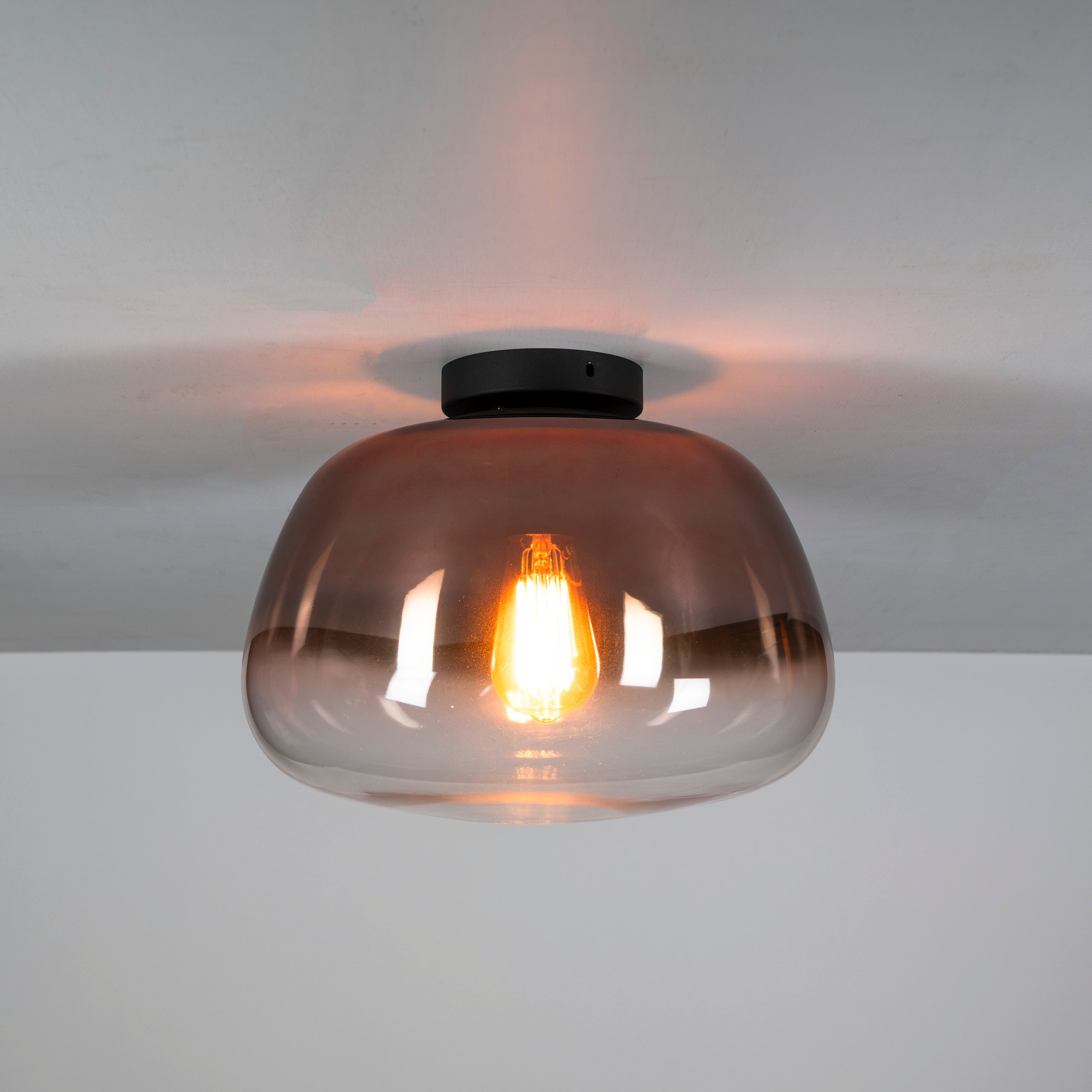 Ceiling light "Lunara" – Glass lamp with tinted shade