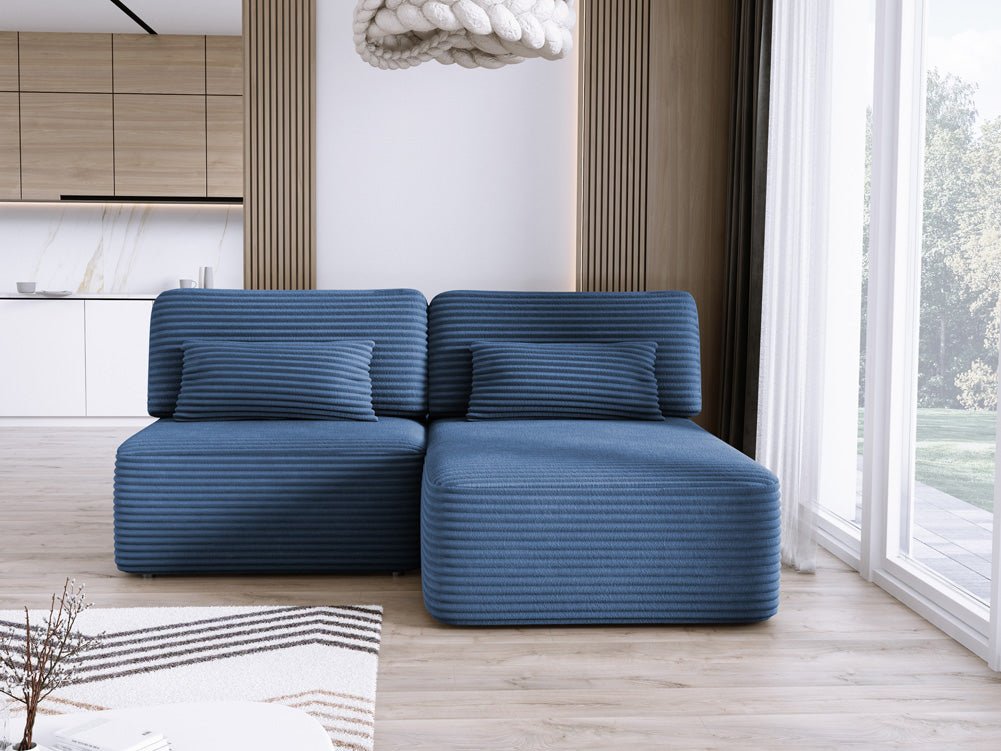 Designer Sofa Tilia Corduroy with Sleeping Function and Storage Space