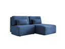 Designer-Ecksofa Tilia Cord mat Schloffunktioun a Stauraum