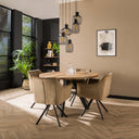 Valeris pendant light - Tiered with 5 lights made of anthracite-colored metal mesh