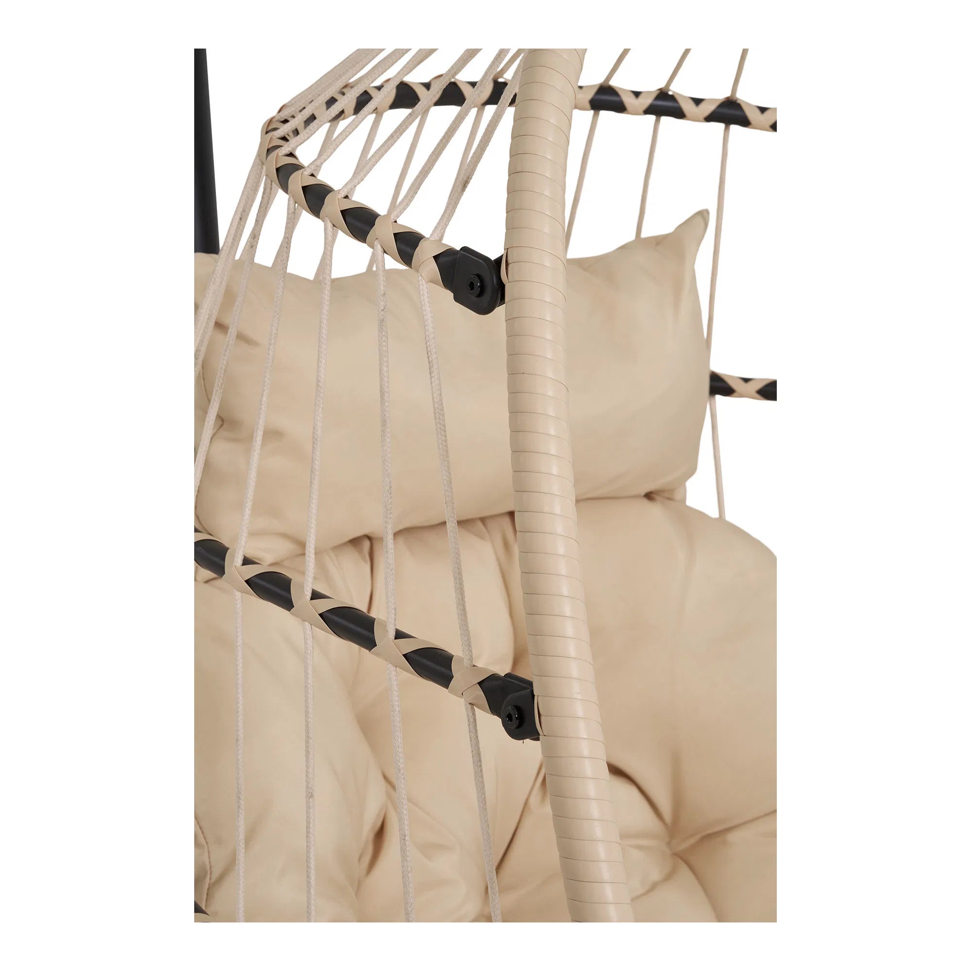 Garden Hanging Chair Valora - made of PE rattan in Beige