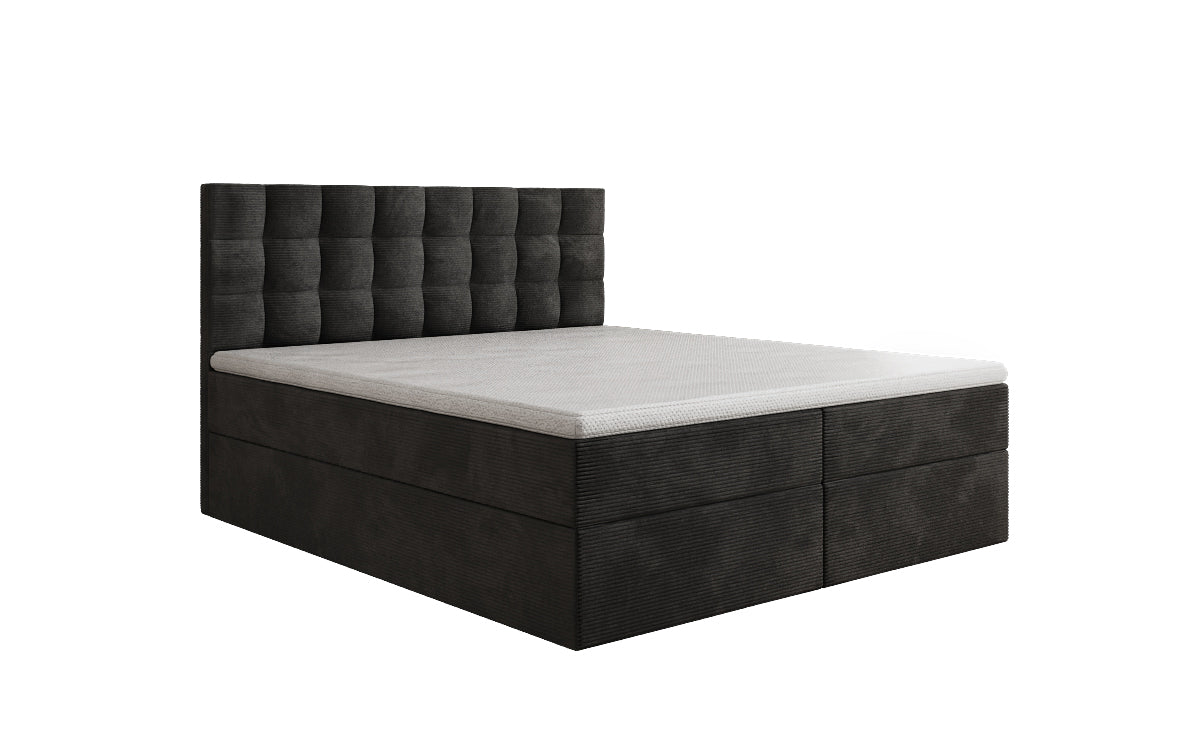 Boxspringbett Como an Cord mat Stauraum