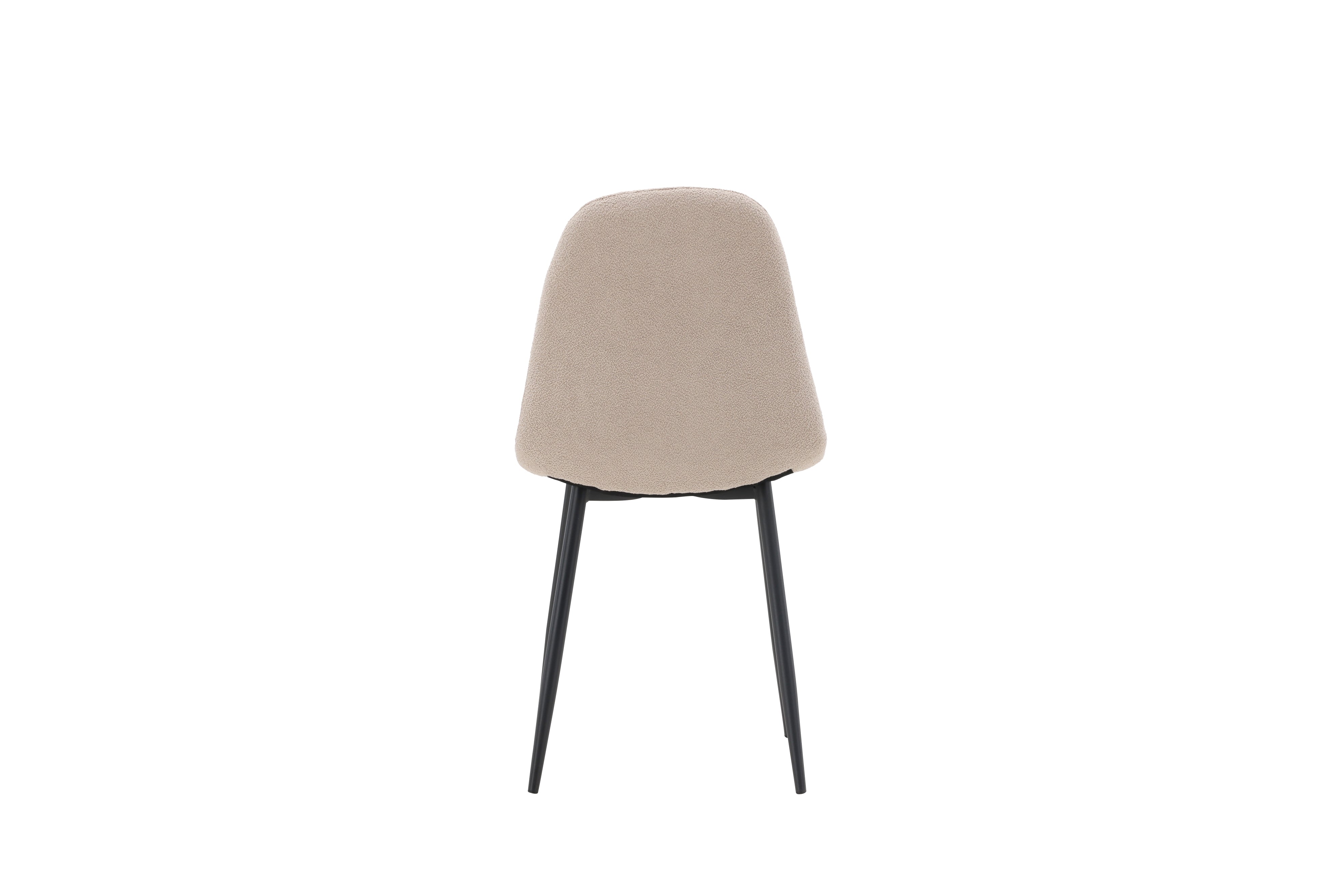 Set of 2 - Avira dining chair in White with black frame