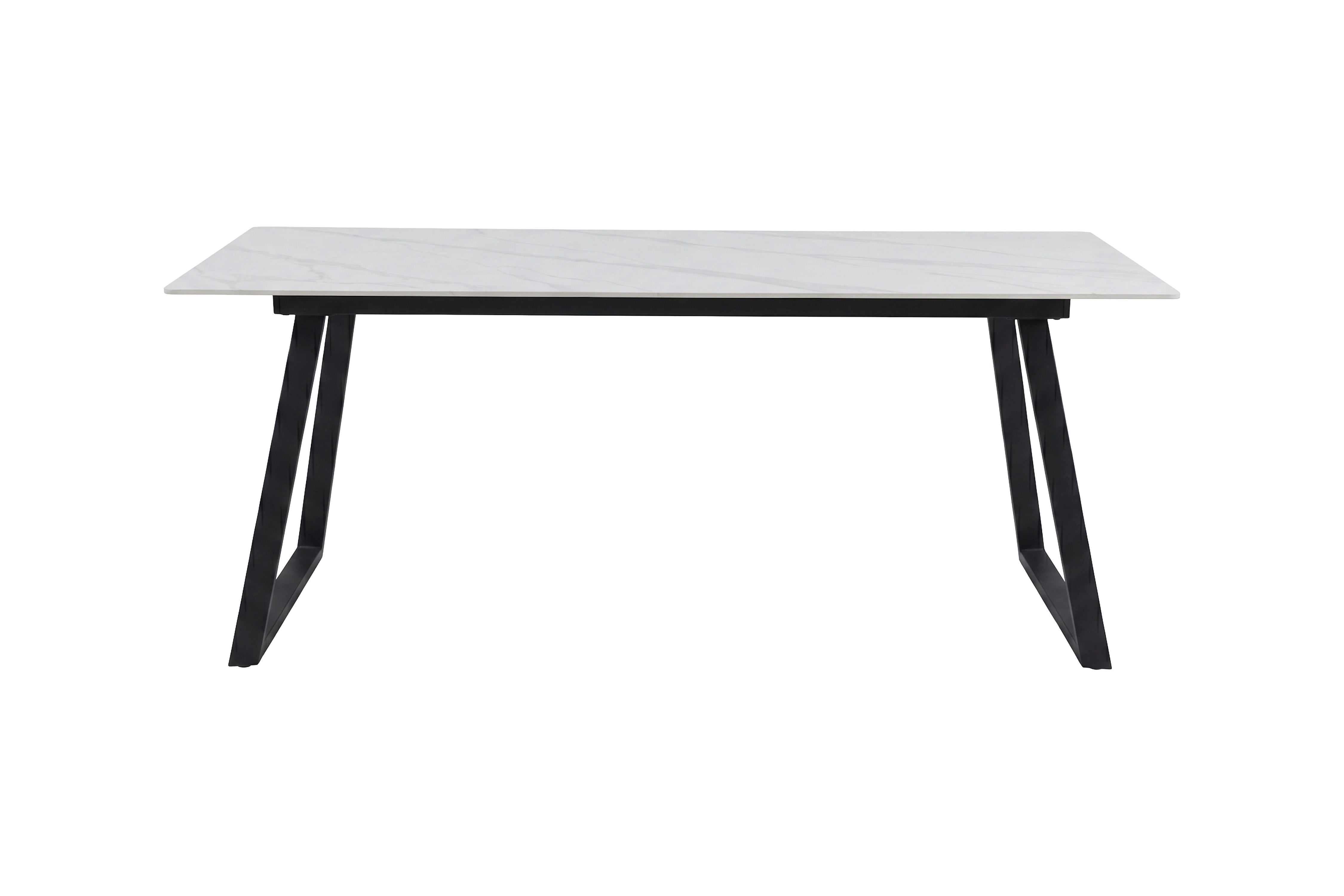 Table à manger Zarela - design rectangulaire en aspect marbre