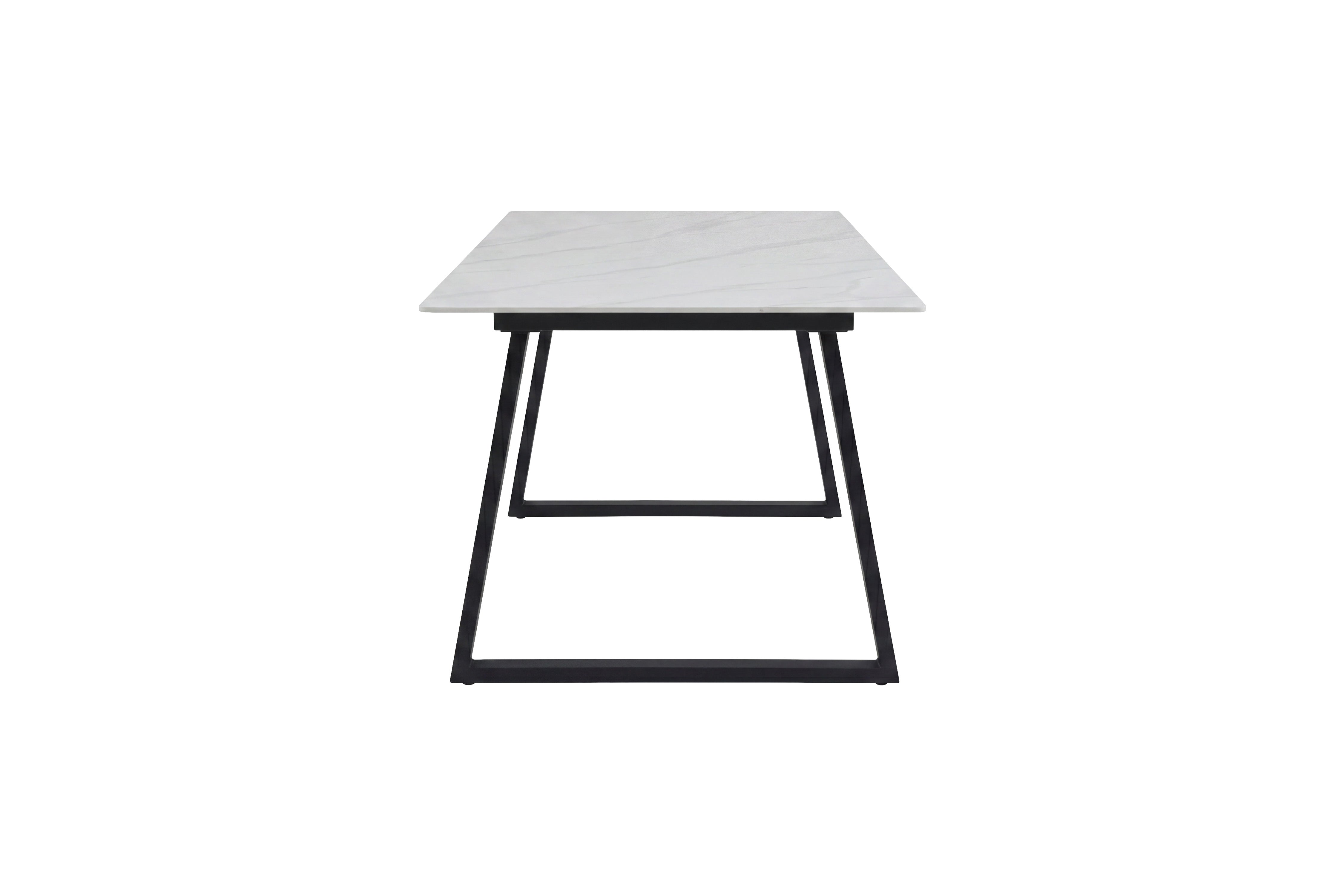 Table à manger Zarela - design rectangulaire en aspect marbre