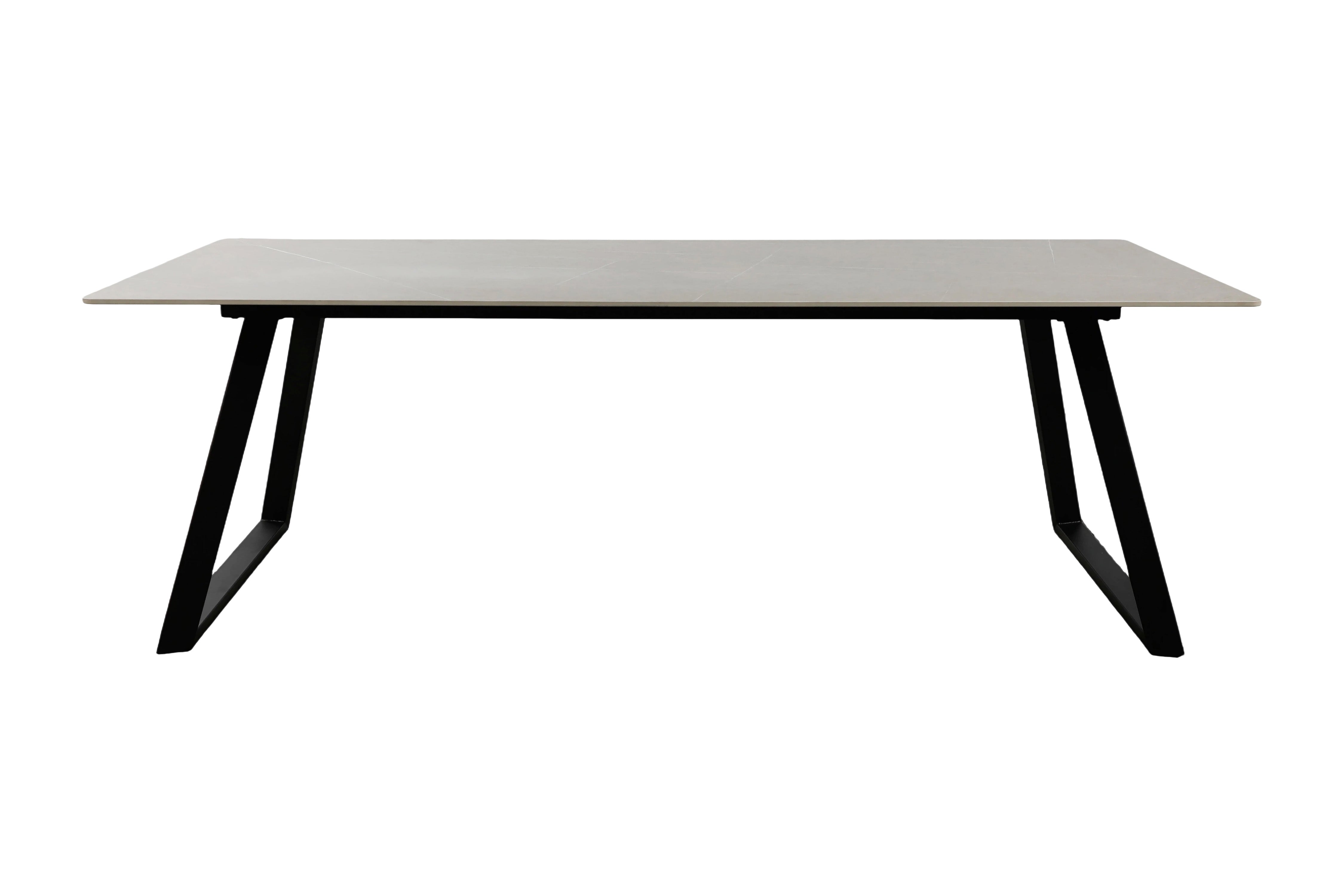 Table à manger Darivo - avec plateau de table gris foncé