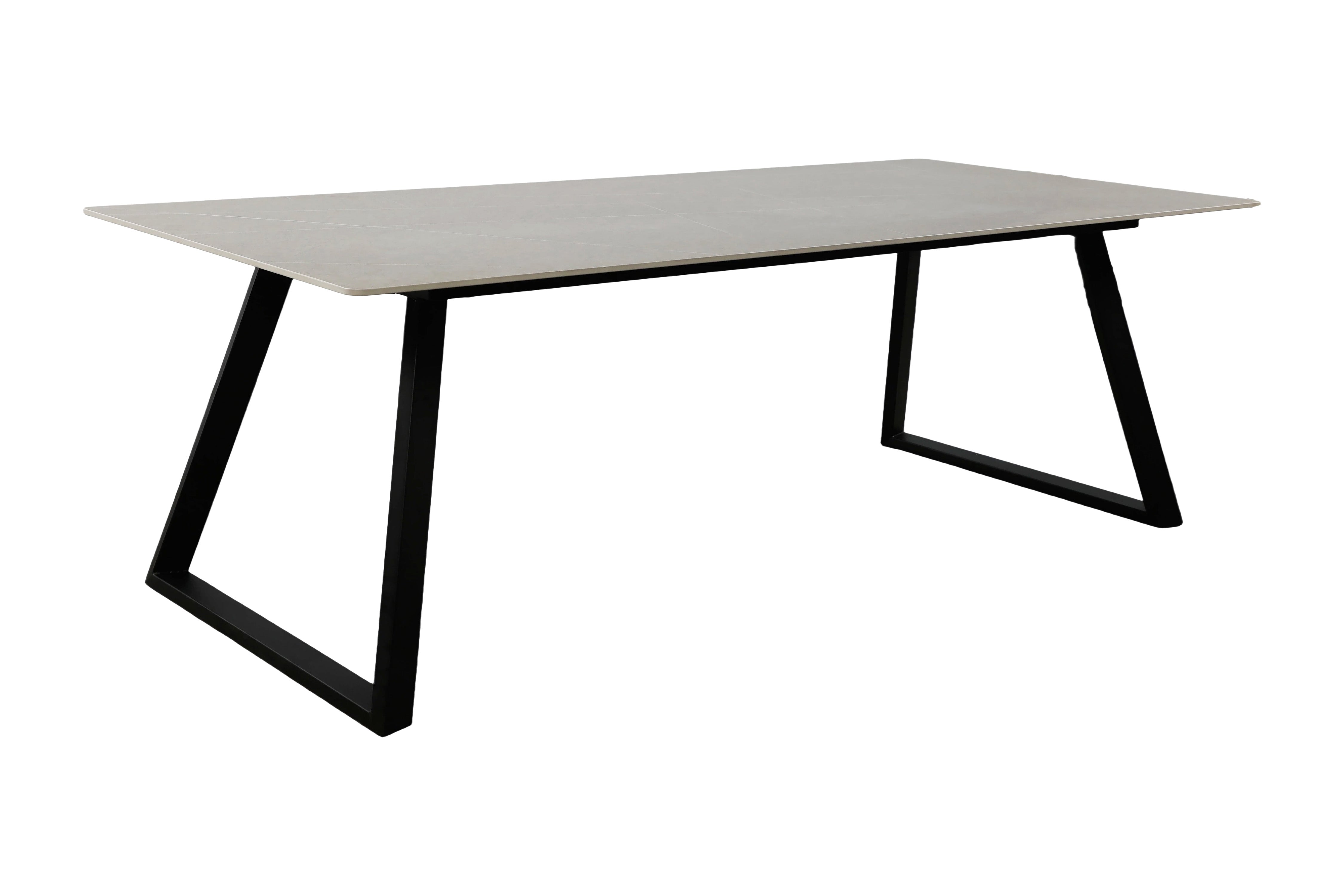 Table à manger Darivo - avec plateau de table gris foncé