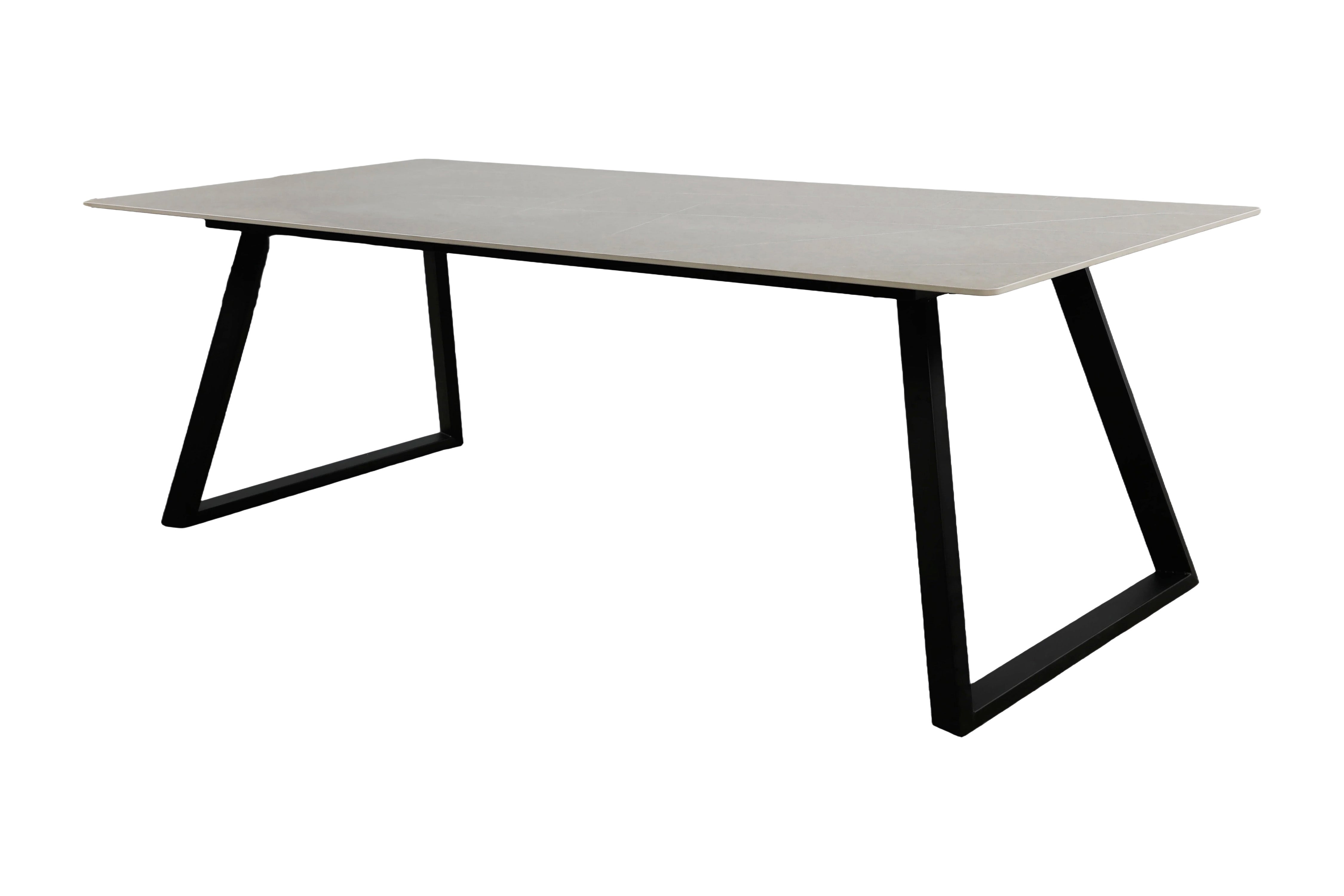 Table à manger Darivo - avec plateau de table gris foncé