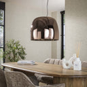 Pendant Light Avernis – Large lampshade in the variants amber, copper and chrome