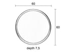Miroir Raj moyen – en acier en Noir