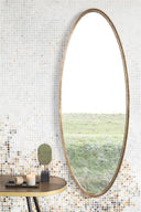 Miroir Matz ovale L – en fer en bronze