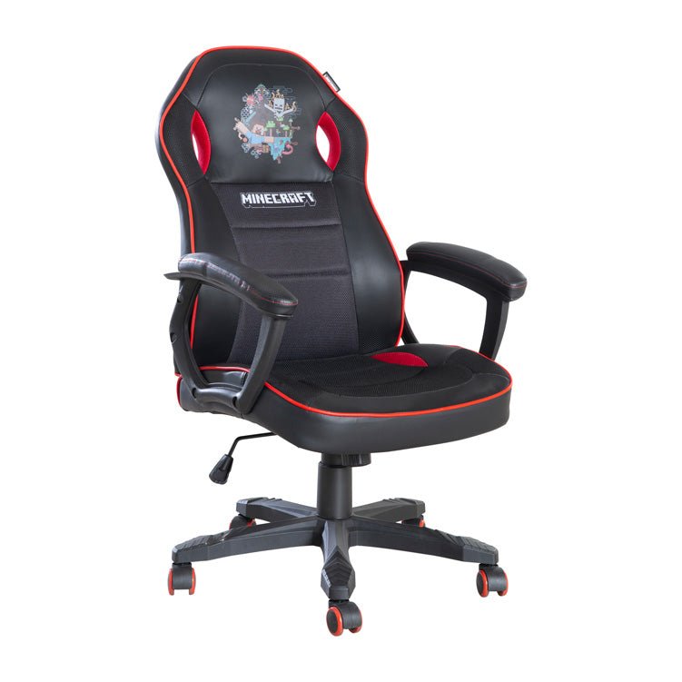 Minecraft Gaming Chair "Warrior" – height-adjustable & with rocking mechanism
