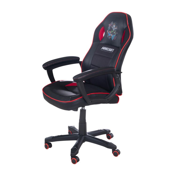 Minecraft Gaming Chair "Warrior" – height-adjustable & with rocking mechanism