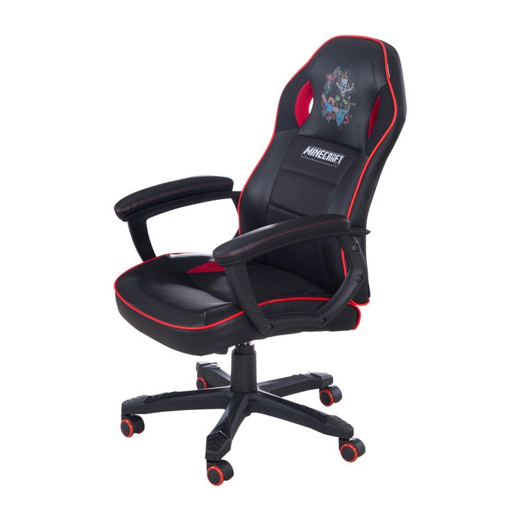 Minecraft Gaming Chair "Warrior" – height-adjustable & with rocking mechanism