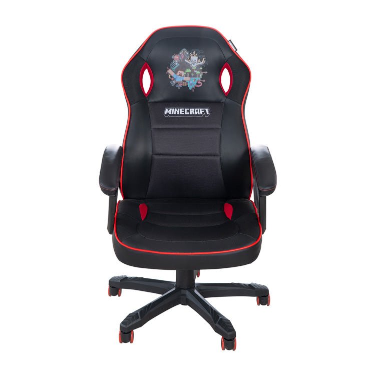Minecraft Gaming Chair "Warrior" – height-adjustable & with rocking mechanism