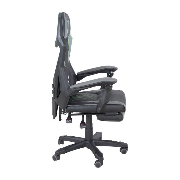 Minecraft Gaming Chair "Creeper" – with Leg Rest, Rocking Mechanism & Height Adjustment
