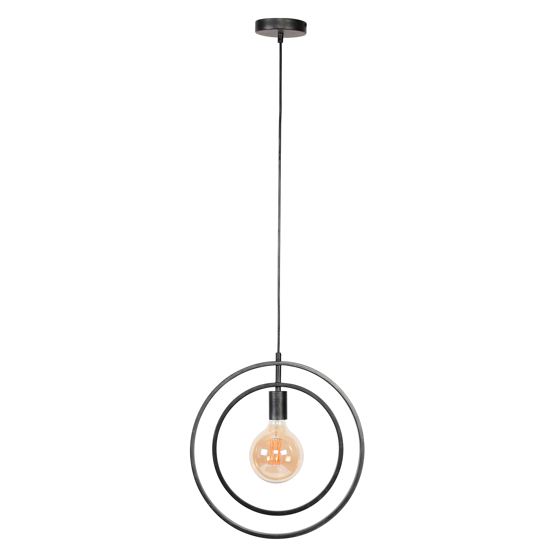 Pendant lamp Orbitra – Rotatable ring design in Anthracite