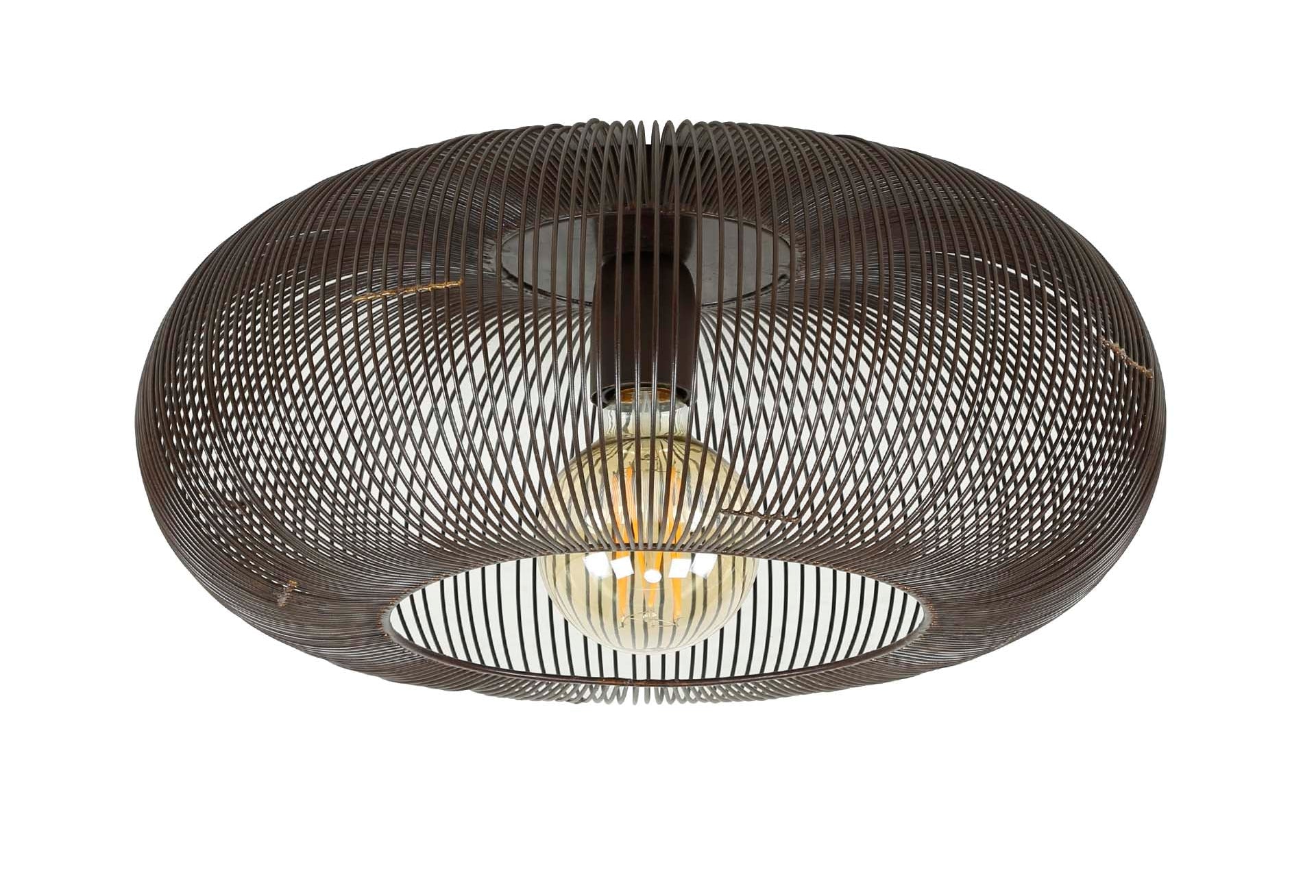 Plafonnier « Twira » – lampe en métal finition nickel noir