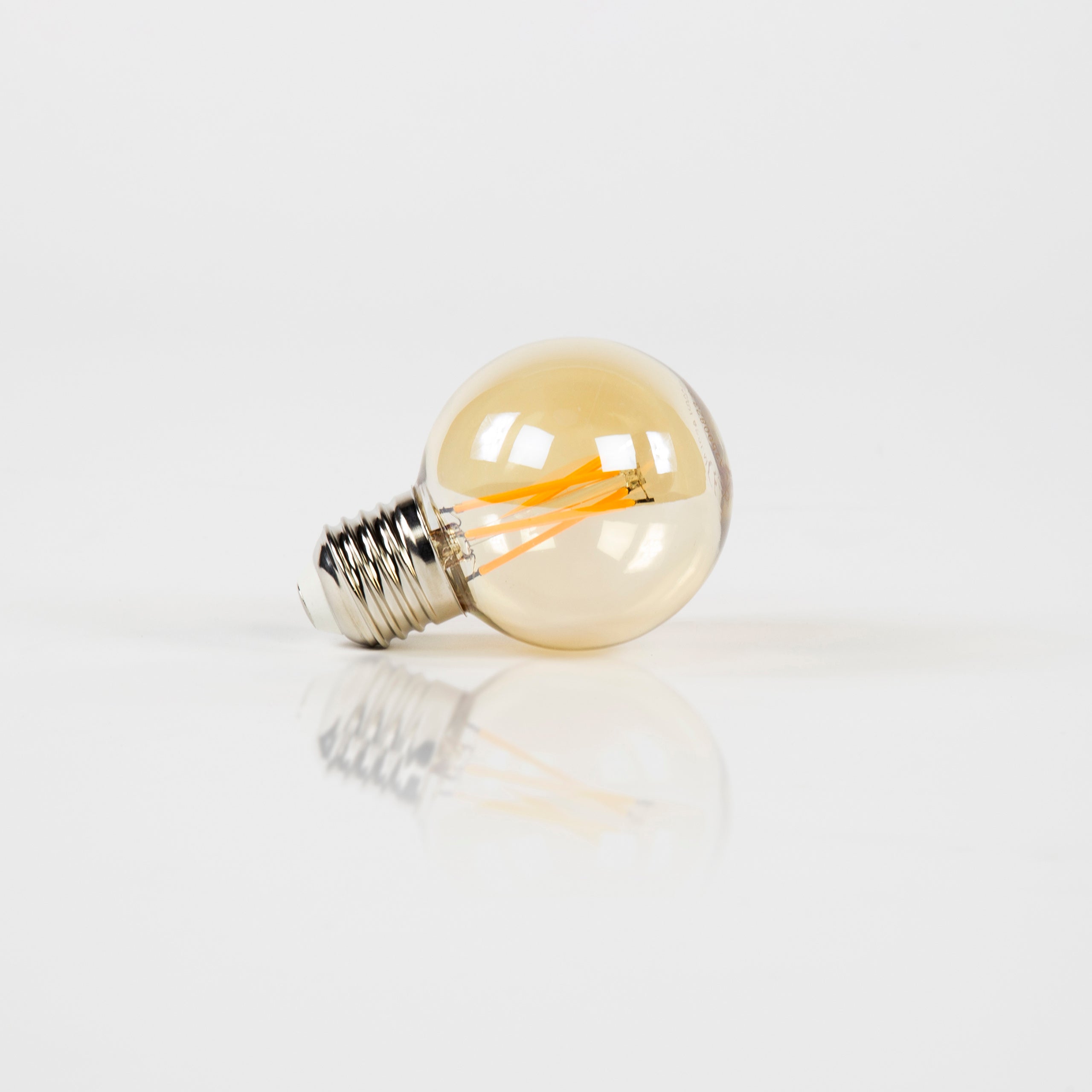 LED incandescent lamp Solva – G60-E27 with amber-colored glass