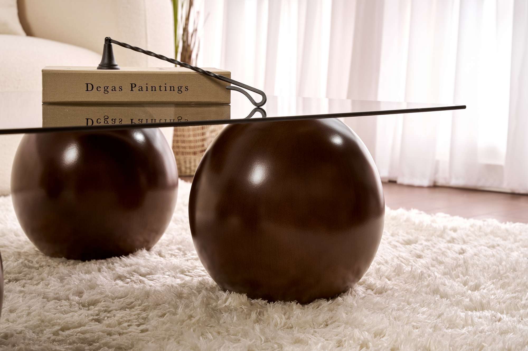 Couchtisch Pavello - mat rechteckeger, gehärteter Dëschglasplack