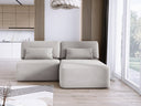 Designer-Ecksofa Tilia Cord mat Schloffunktioun a Stauraum