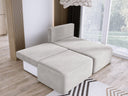 Designer-Ecksofa Tilia Cord mat Schloffunktioun a Stauraum