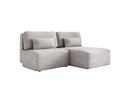Designer-Ecksofa Tilia Cord mat Schloffunktioun a Stauraum