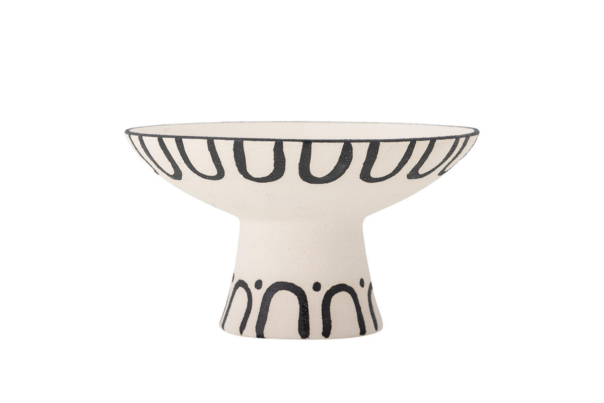 Bowl May – Hand-painted Stoneware in Natural