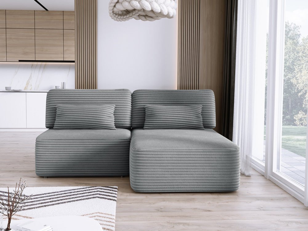Designer Sofa Tilia Corduroy with Sleeping Function and Storage Space