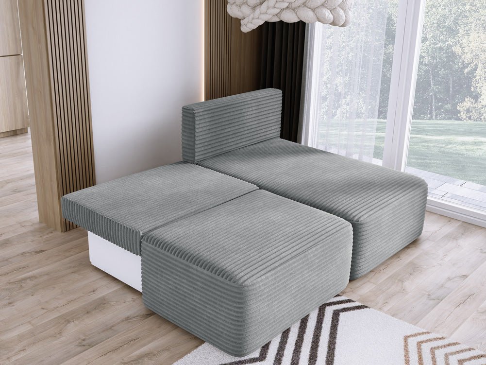 Designer Sofa Tilia Corduroy with Sleeping Function and Storage Space