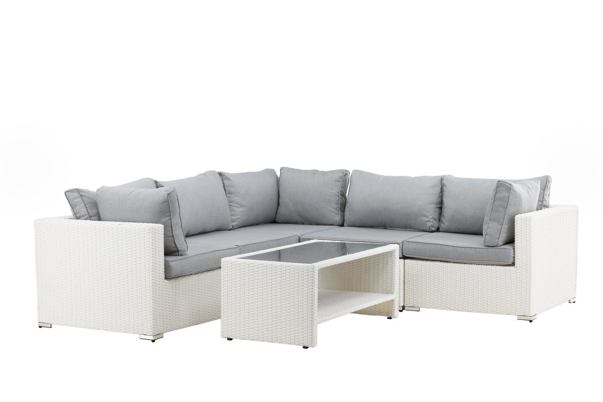 Ensemble lounge de jardin Panther - en rotin synthétique disponible en 3 couleurs