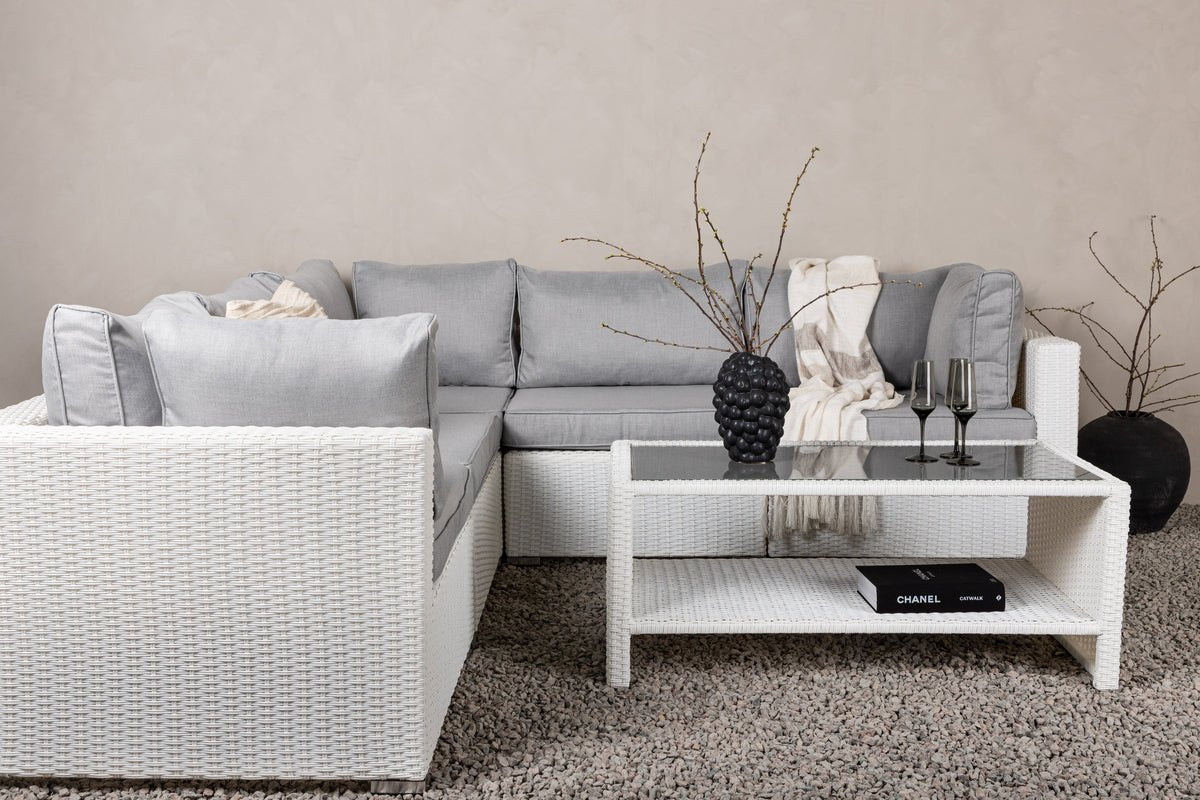 Ensemble lounge de jardin Panther - en rotin synthétique disponible en 3 couleurs