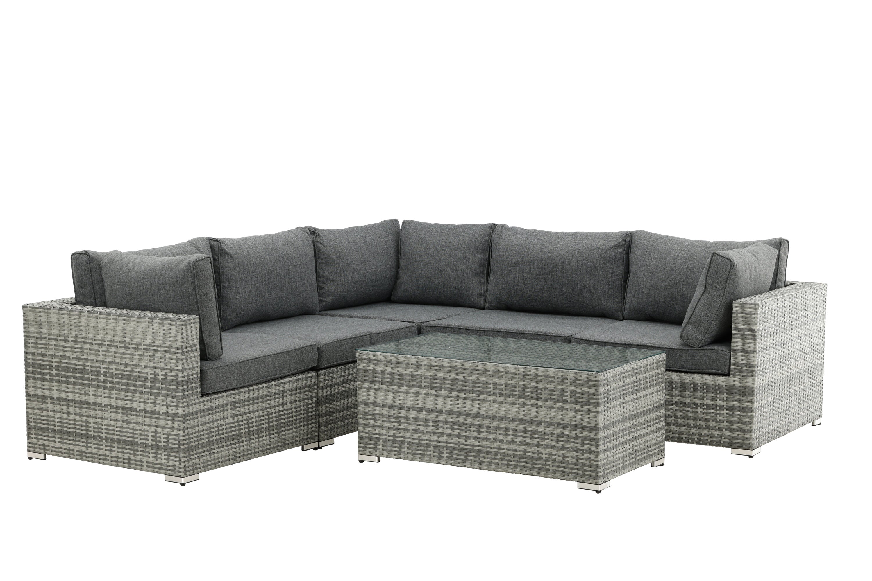 Ensemble lounge de jardin Panther - en rotin synthétique disponible en 3 couleurs