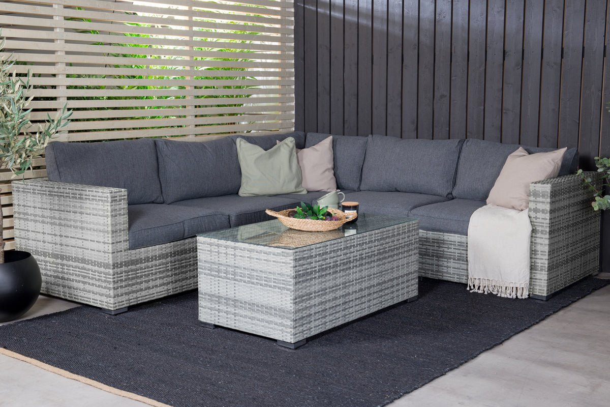 Ensemble lounge de jardin Panther - en rotin synthétique disponible en 3 couleurs