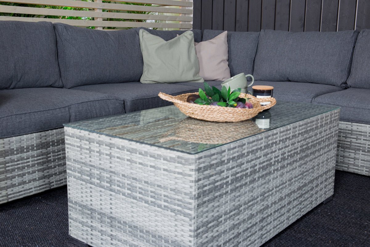 Ensemble lounge de jardin Panther - en rotin synthétique disponible en 3 couleurs