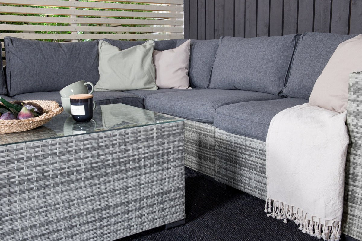 Ensemble lounge de jardin Panther - en rotin synthétique disponible en 3 couleurs
