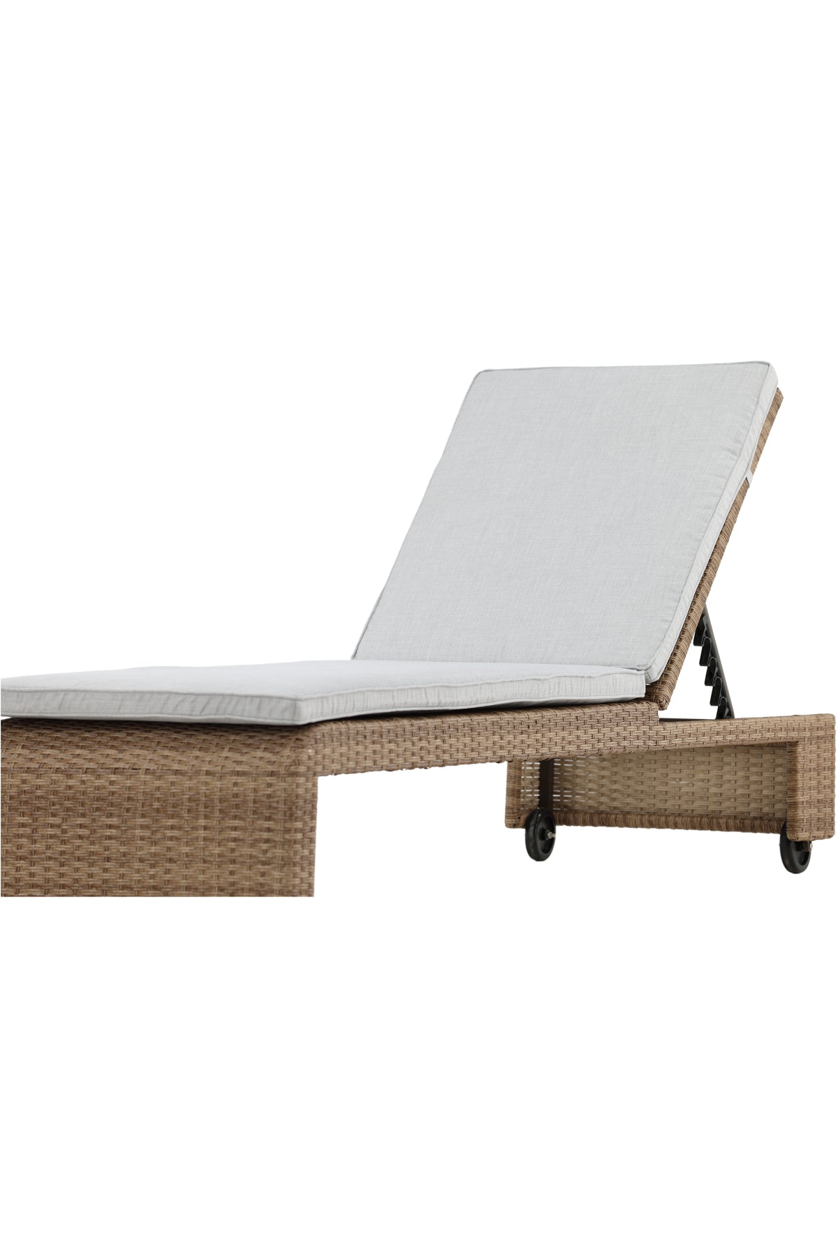 Chaise longue de jardin Irina - en rotin